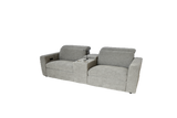 Newport 3 Piece Loveseat with Power Recliners - Top Storm