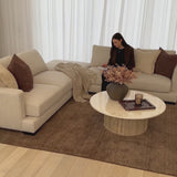 Harlow 4 Seater Lounge with Ottoman - Sand