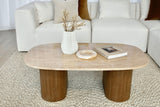Oscar Travertine Look Coffee Table