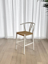 Elm Wishbone Counter Stool - White
