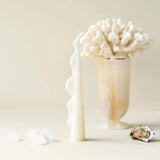 Seaweed Pillar Candle - White