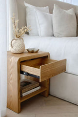 Venn Bedside Table - Oak
