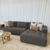 Lyla 3 Seater with Chaise - Cloud Caviar