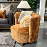 Maeve Armchair - Rust/Walnut