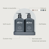 Al.ive Wash & Lotion Duo + Tray - Coconut & Wild Orange
