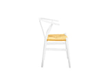 Elm Wishbone Chair - White/Natural
