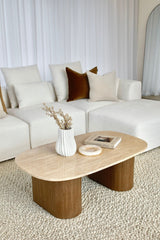 Oscar Travertine Look Coffee Table