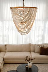 Pearl Oval Chandelier