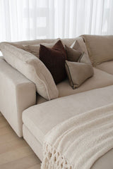 Reeves 6 Seater with Ottoman - Exclusive Cobblestone