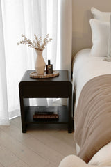 Venn Bedside Table - Black