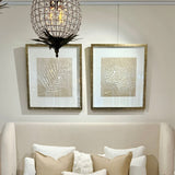 Leaf Motiv IV Natural - Champagne Gold