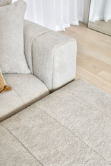 Laurent 3 Seater with Reversible Chaise - Cuddle Cobblestone