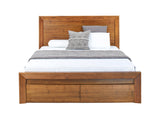 Lofty Bed with Drawer - Wormy Chestnut