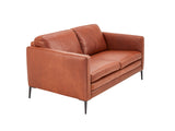 Oslo 2 Seater Leather Lounge - Cognac