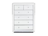 Monroe Mirrored Chest - Clear
