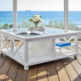 Hampton Large Glass Coffee Table