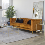 Bloomsburg 3 Seater Sofa - Gold