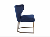Gigi Velvet Dining Chair - Navy