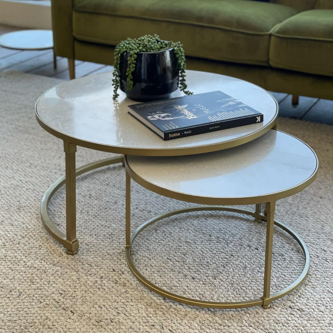 Buy Marco Gold Frame Marble Coffee Tables in Perth, Osborne Park
