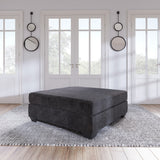 Plaza Oversized Ottoman - Charcoal