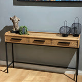 Portland 3 Drawer Console