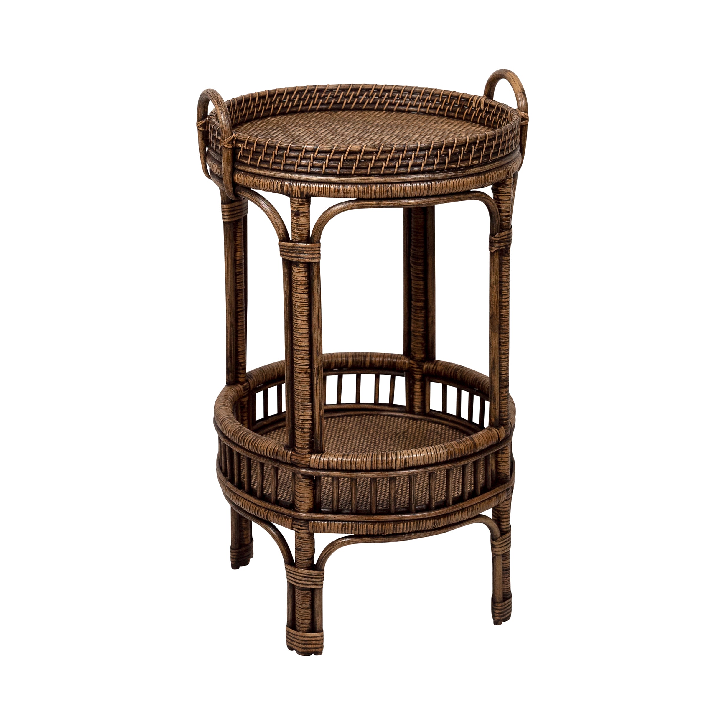Buy Beaux Rattan Two Tiered Round Table in Perth, Osborne Park