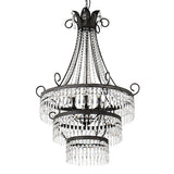 Diana 6 Light Cut Glass Chandelier