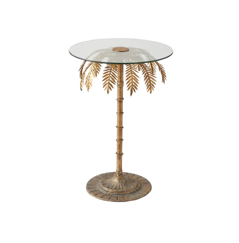 Buy Palm Tree Glass Side Table in Perth Osborne Park Joondalup