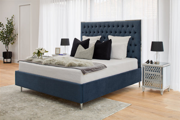 Pandora Bed - Royal Blue with Silver Legs