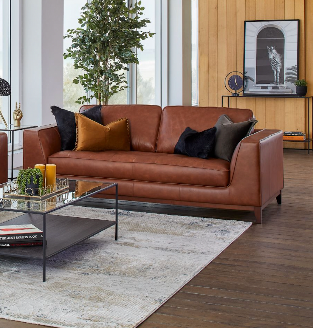 Buy Urban 2 Seater Leather Sofa Lounge in Perth, Osborne Park