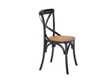 Cross Back Chair (Black)