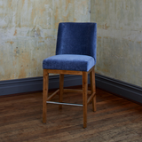 Elle Counter Stool - Sky Blue