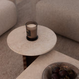 Dalton Marble Wood Side Table