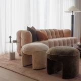 Otto Round Ottoman - Oat