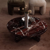 Circe Marble Coffee Table - Rosso
