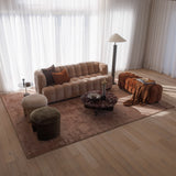 Otto Round Ottoman - Oat