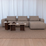 Lunare 3 Seater with Extendable Back Rests - Autumn Tweed