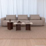 Lunare 3 Seater with Extendable Back Rests - Autumn Tweed