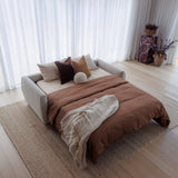 Stanton Queen Sofa Bed with Memory Foam Mattress - Oyster