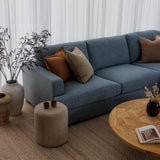Monaco Corner Lounge - 5 Extra Wide Seats - Apollo Ocean