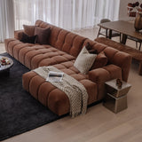 Valletta 3 Seater with Chaise - Mystique Biscoff