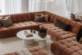 Valletta Corner Modular with Chaise - Mystique Biscoff