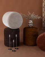 Rio Round Ottoman - Tilly Chestnut