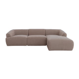 Sade 3 Seater with Chaise - Preston Cobblestone