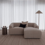 Sade Single Seat with LHS Arm - Preston Cobblestone