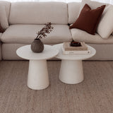 Iliad 600 Round Coffee Table - White