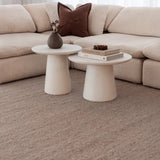 Iliad 600 Round Coffee Table - White
