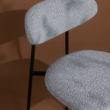Viola Counter Stool - Charcoal with Ebony Legs