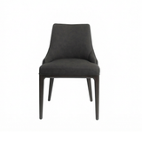 Ashford Dining Chair - Noir with Walnut Legs