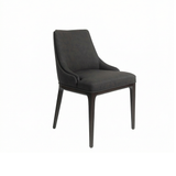 Ashford Dining Chair - Noir with Walnut Legs